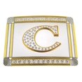 thumbnail image 1 of Initial Belt Buckles Letter Alphabet C Monogram Cowboy Cowgirl Western Rodeo Men, 1 of 2