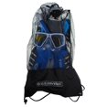 US Divers 4PC Dive Set Snorkel/Mask/Fins/Bag Blue/White Small
