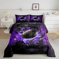 thumbnail image 2 of Erosebridal American Football Bedding Toddler Comforter Set, Rugby Sports Down Comforter, Geometric Room Decor, 2-piece, 2 of 7