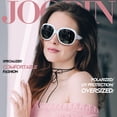 thumbnail image 2 of Gafas de sol Joopin Oversized para mujer, polarizadas, UV400, blanco+morado, 2 of 6
