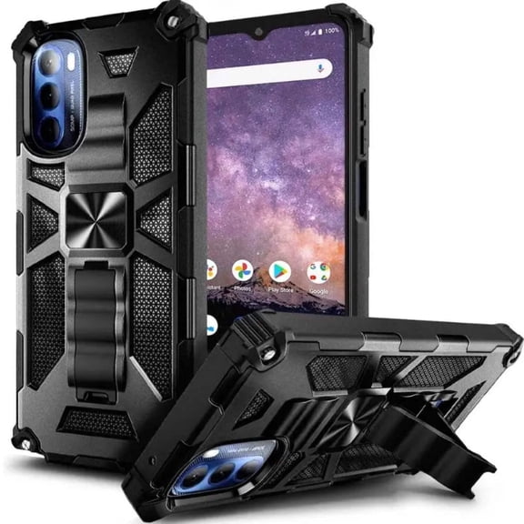 Cricket Icon 4 Armor Case with Kickstand Magnetic Mount