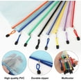 thumbnail image 5 of 16pcs Mesh Zipper Pouch Document Bag, Zipper Bags for Organizing, Waterproof Zip File Bags, Letter Size, A4 Size, for Office Supplies, Storage Bags, 8 Colors, 5 of 7