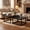 Black, variant on Square Nesting Coffee Table Set of 2 - 23.6" & 19.7" Center Table with Raised Edge for Living Room, Bedroom, Office,Space-Saving