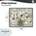 thumbnail image 4 of Stupell Industries Traditional Gentle White Petals in Vase Black Framed Giclee Art, 14 x 11, by Nan, 4 of 8