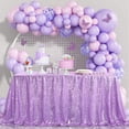 thumbnail image 1 of Mantel de lentejuelas B-COOL para bodas, color lavanda, lila, 152 x 259 cm, 1 of 7