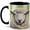 Black, variant on Curly Sheep Coffee Mug, Farm Animal Mug, Ceramic 11 oz