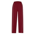 thumbnail image 6 of TMOYZQ Baggy Sweatpants for Women Lightweight Drawstring Wide Leg Jersey Pants Casual Looose High Waisted Track Pants with Pockets on Clearance, 6 of 9