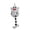 A002- Clear (Scare Doorbell), variant on Halloween Ghost Decor Hanging Halloween Decor Cute Ghost Door Bell Chime for Front Door Wall Porch Indoor Outdoor Halloween House Decor 1 Pack