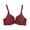 Wine, variant on VerPetridure Bras for Women Wirefree Fashion Woman's Lace Beauty Back Solid Strap Wrap Plus Size Underwear Everyday Bra