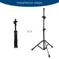 thumbnail image 2 of EASTROCK Adjustable Trombone Stand - Retractable Tripod Base with Non-Marring Support & Foldable Legs, 2 of 6
