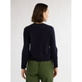 thumbnail image 4 of Free Assembly Women’s Pocket Cardigan Sweater with Long Sleeves, Midweight, Sizes XS-XXXL, 4 of 5