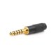 thumbnail image 1 of 4.4mm 5 Poles Male Full Balanced Headphone Plug For Sony Nw-wm1z Nw-wm1a Amp2pcsblack, 1 of 4