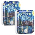 thumbnail image 2 of Starry Sky Houses Sea Night Lights Plug into Wall LED with Auto Light Sensor Warm Light for Kids Hallway Bedroom Living Room Kitchen Bathroom Set of 2, 2 of 7