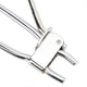 thumbnail image 2 of Chrome-plated steel brake hose pliers, 12 mm opening, rounded edges, clutch fuel and coolant line clamping tool, 2 of 4