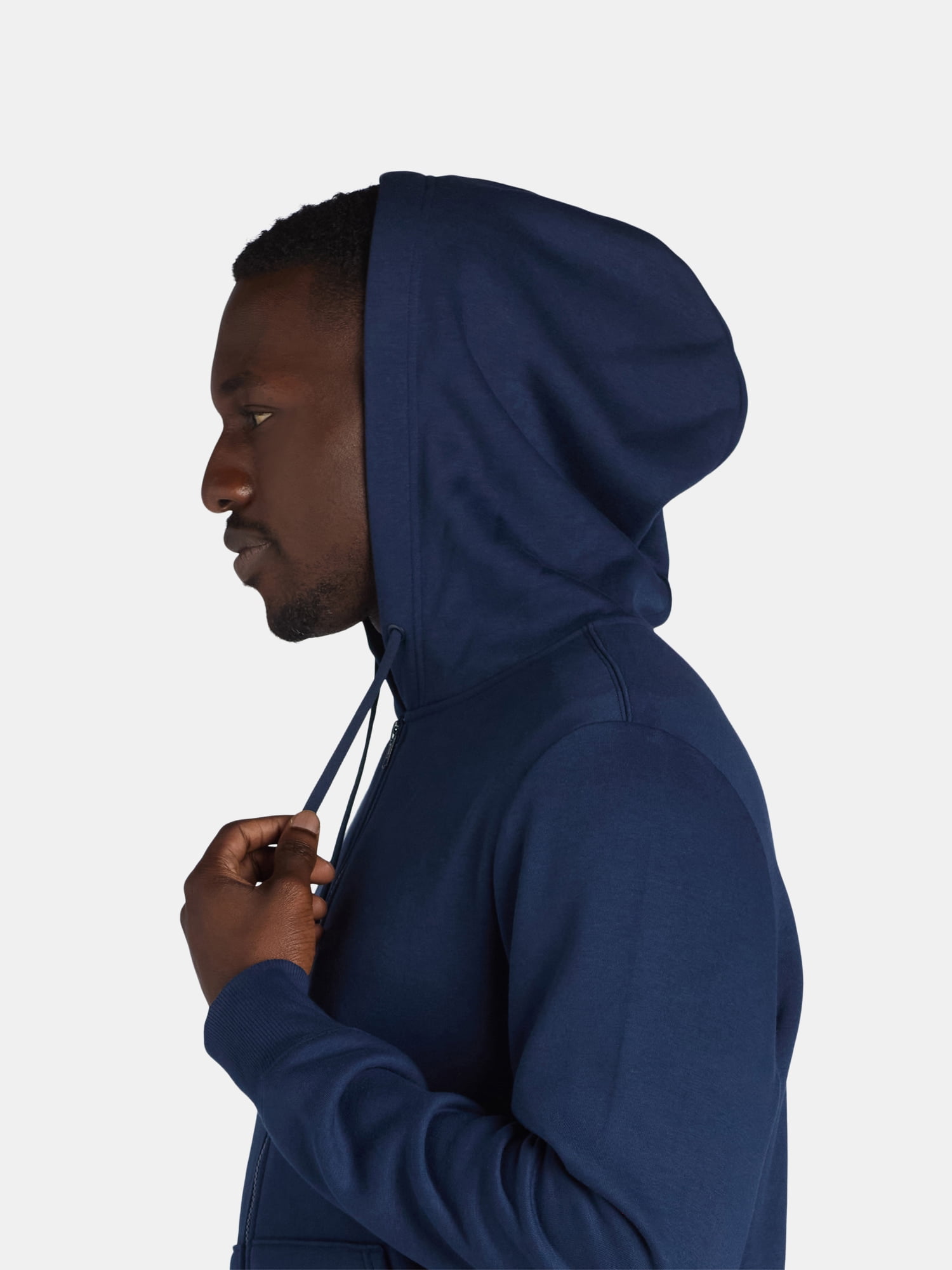 Athletic Works Men's and Big Men's Zip Up Fleece Hoodie Sweatshirt, Sizes S-5XLT