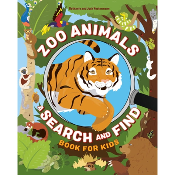 Pre-Owned Zoo Animals : A Search and Find Book for Kids (Paperback) 9781646115334