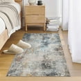 thumbnail image 4 of BERTHMEER 2'x3' Blue Small Abstract Area Rugs for Bathroom Bedroom Entryway Kitchen Dorm Entrance Modern Non Slip Washable Contemporary Distressed Rugs, 4 of 5