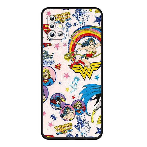 Wonder Cute Woman para Samsung Galaxy A04, A71, A52, A51, A31, A12, A21S, A02S, A01, 4G, 5G, funda de silicona negra suave para teléfono qiuyongming unisex