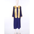 thumbnail image 3 of TiaoBug Robe de Choeur pour Femmes et Hommes, Unisexe, Manches Longues, Color Block, Halloween, Cosplay, Bleu G, 3 of 7