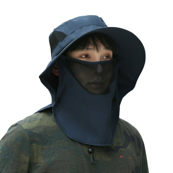 TSADFHJI Sun Hats for Men Xxl Fishing Hat Sun Cap Sun and Neck for Man and Women One Size Navy