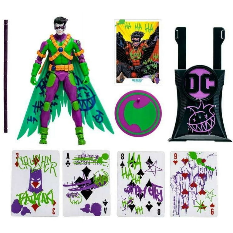DC MULTIVERSE ジョーカー&バットマン おまけレッドロビン Mcfarlane Toys DC Multiverse Red Robin Jokerized Gold Label Action