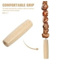 thumbnail image 3 of Amosfun 4-Pack Universal Wood Handle Set Replacement for Grill Tools, Kitchen Utensils, Easy to Install and, 3 of 8