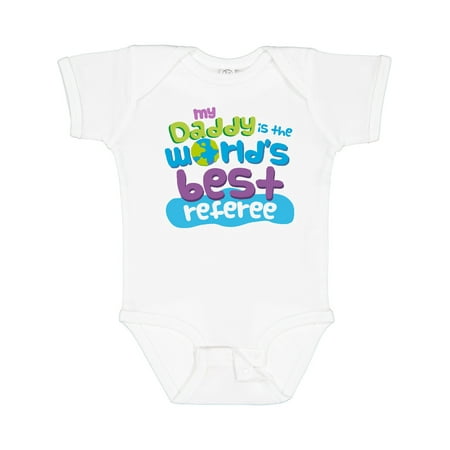 

Inktastic Daddy Worlds Best Referee Boys or Girls Baby Bodysuit