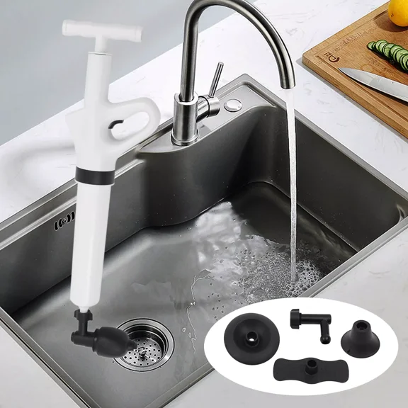 High Pressure Toilet Plunger Air Drain Blaster Pressure Pump Clean Pipe Opener