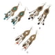 thumbnail image 5 of Qarigey Pendientes largos con cuentas de borlas y gancho de aleación de hojas ovaladas para mujer y niña Ropa, zapatos y accesorios Miscelánea Rojo, 5 of 5