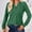 Green, variant on Long Sleeve Workout Shirts for Women, Loose Fit Buttons Pullover Sweatshirt V Neck Basic Tee Tops Blouse Lightweight Athletic T-Shirts