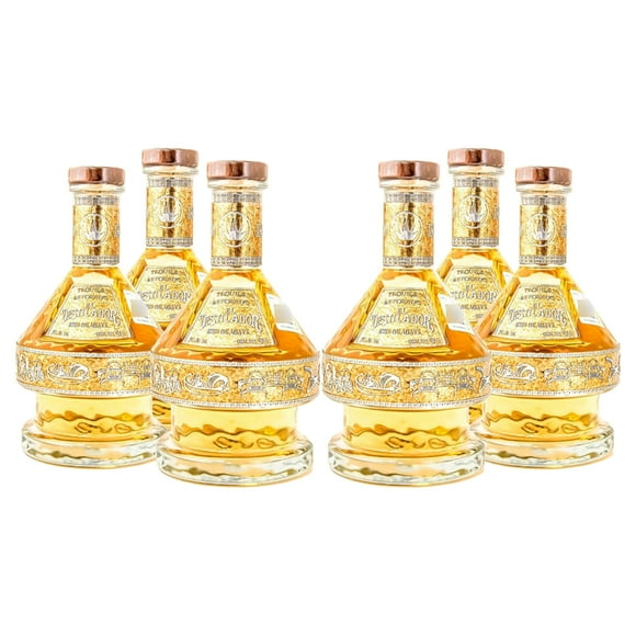 Six Pack Tequila El Destilador Artesanal Reposado 750 Ml El Destilador Tequila Reposado
