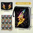 thumbnail image 2 of Card Binder 9 Pocket for PokeN Card with 900 Cards Capacity 50 Pages,Zipper Waterproof PU Leather Toploader with Portable Handle&acirc;??Tr, 2 of 7