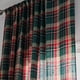 thumbnail image 3 of Nvzi Christmas Tartan Plaid Curtain Panel Farmhouse Cotton Check Rod Pocket(Green, 55x85), 3 of 5