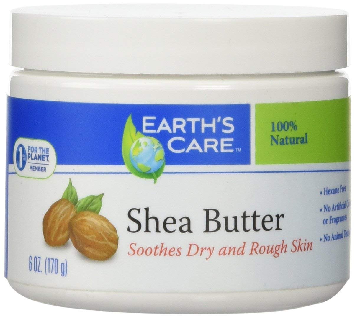 Earth's Care Shea Butter, 100 Percent Pure Natural, 6 Ounce