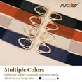 thumbnail image 6 of SUOSDEY Set of 4 Elastic Belts for Women Skinny Fashion Belt for Dress with Gold Buckle, 6 of 7
