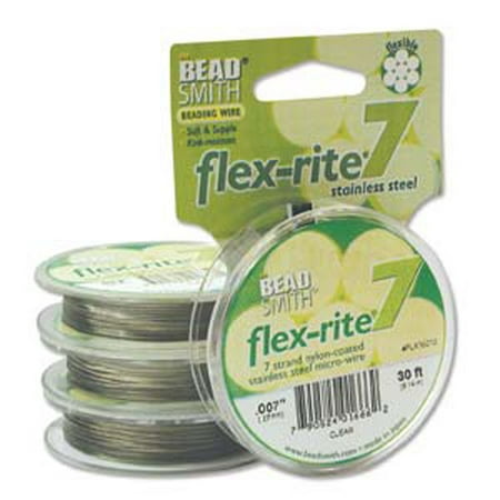 Flex Jewelry Wire - Clear Coat Flex Rite Beading Wire .07