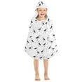 thumbnail image 7 of Toddler Hooded Beach Towel 24x50 Kids Bath Towels Soft Quick Dry for Swim Pool Boys Girls Line Seagull Bird, 7 of 7