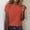 Orange, variant on Women's T Shirts Short Sleeves Crew Neck Basic Tee Shirt Summer Shirts Vacation Outfits