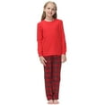 thumbnail image 1 of KAWELL Ensemble de Pyjamas Unisexes Garçons Filles Haut à Manches Longues et Pantalon 2 Pcs Pyjamas 5-14 Ans, 1 of 6