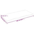 thumbnail image 4 of vidaXL Bathroom Countertop Light Brown 100x50x(2-4)cm Treated Solid Wood, 4 of 5