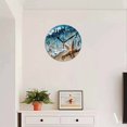 thumbnail image 4 of 10 Inch Wall Clock Battery Operated Square Clock for Office, Kitchen, Outdoor, Living Room, Exquisite Wave - Kissed Starfish, 4 of 7