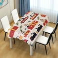 thumbnail image 4 of Yayeee Tablecloths 60" x 60" Rectangle Wrinkle Resistant Party Table Cover, Christmas Gift Train, 4 of 8