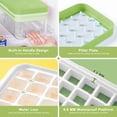 thumbnail image 6 of IMVE Green Rectangular Double-Layer Silicone Ice Making Grid for Home and Parties, 6 of 6