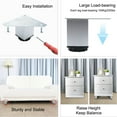 thumbnail image 5 of 2.4 Inch Furniture Legs Aluminium Alloy Adjustable Feet Table Shelves Leg Height Replacement 4pcs, 5 of 7