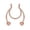 Rose gold, variant on QIQUWOHUL 1 Pcs Nose Rings Hoop 18 Gauge Non Piercing Stainless Steel Clip On Fake Septum Clicker Nose Hoop Ring Piercings Jewelry For Women Men