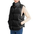 thumbnail image 6 of Uaswgudfs ​Women's Duck Goose Down Winter Vest - Lightweight Quilted Thermal Insulation Windproof High Collar Pockets​, 6 of 8
