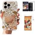 thumbnail image 1 of Funda De Dibujos Animados Para Iphone 14 Pro Max 6.7 "con Protector De Pantalla HD, Minnie Mouse Con Correa De Soporte Para Teléfono Celular Quicksand Suave Tpu Protector A Pru, 1 of 5