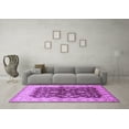 thumbnail image 3 of Ahgly Company Indoor Square Oriental Purple Industrial Area Rugs, 8' Square, 3 of 4