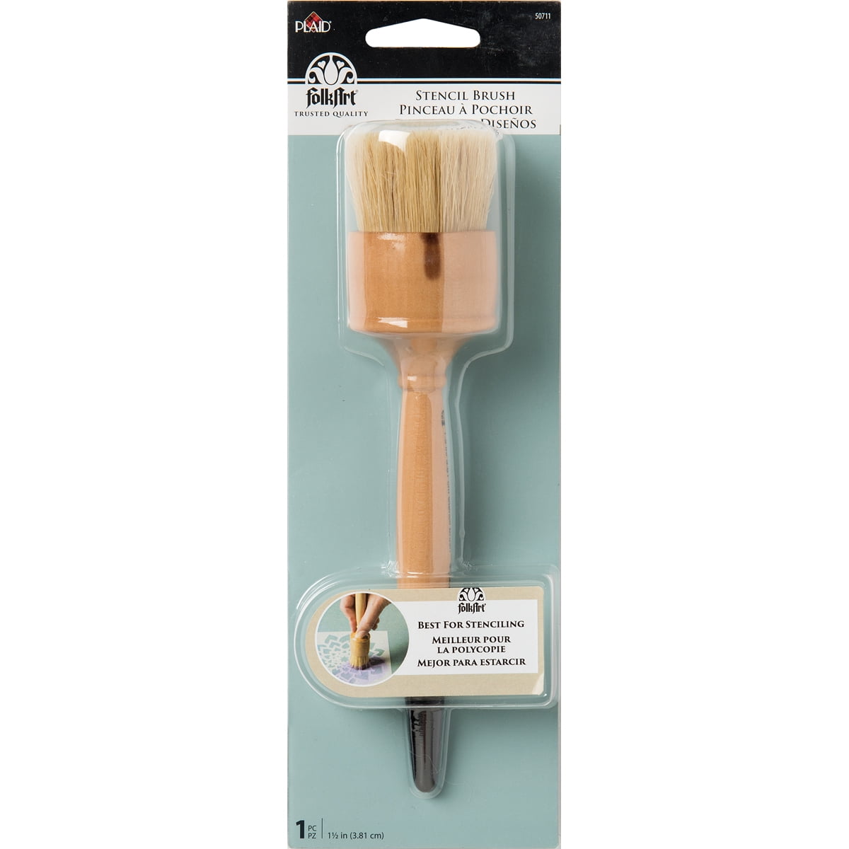 FolkArt Painting Tool Stencil Brush1.5"