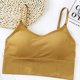 thumbnail image 2 of Sonducket Mujeres Sexy Crop Tops Tube Top Sujetador sin costuras Lencería deportiva Elástico Push Up Sports Bralette Tank Ropa interior amarillo Sonducket AP000318-02, 2 of 6